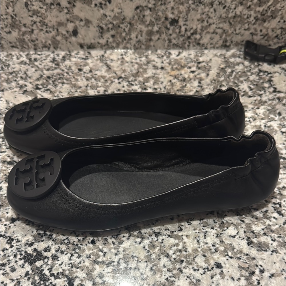 Tory Burch Black Flats